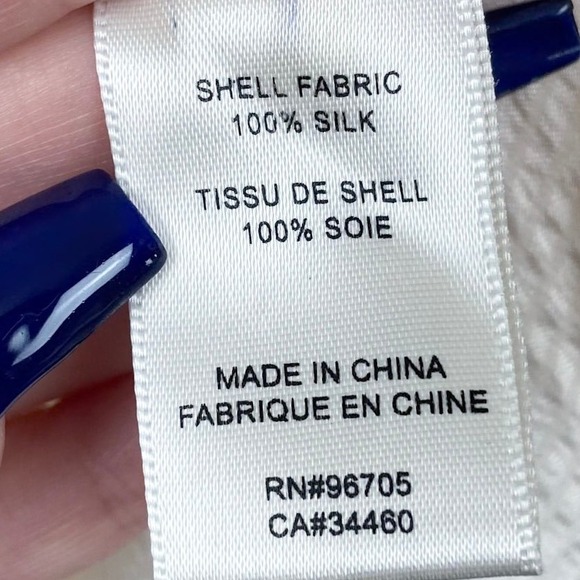 Rebecca Taylor Hammered Silk Ruffle Blouse Top Size 6 Ivory Romantic Minimalist - Picture 6 of 10